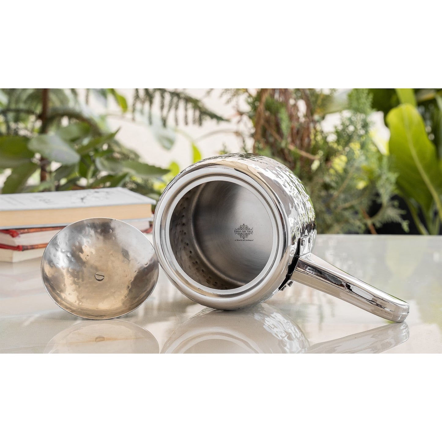 Stainless Steel Cooker With Hammered Design (Serving Only)