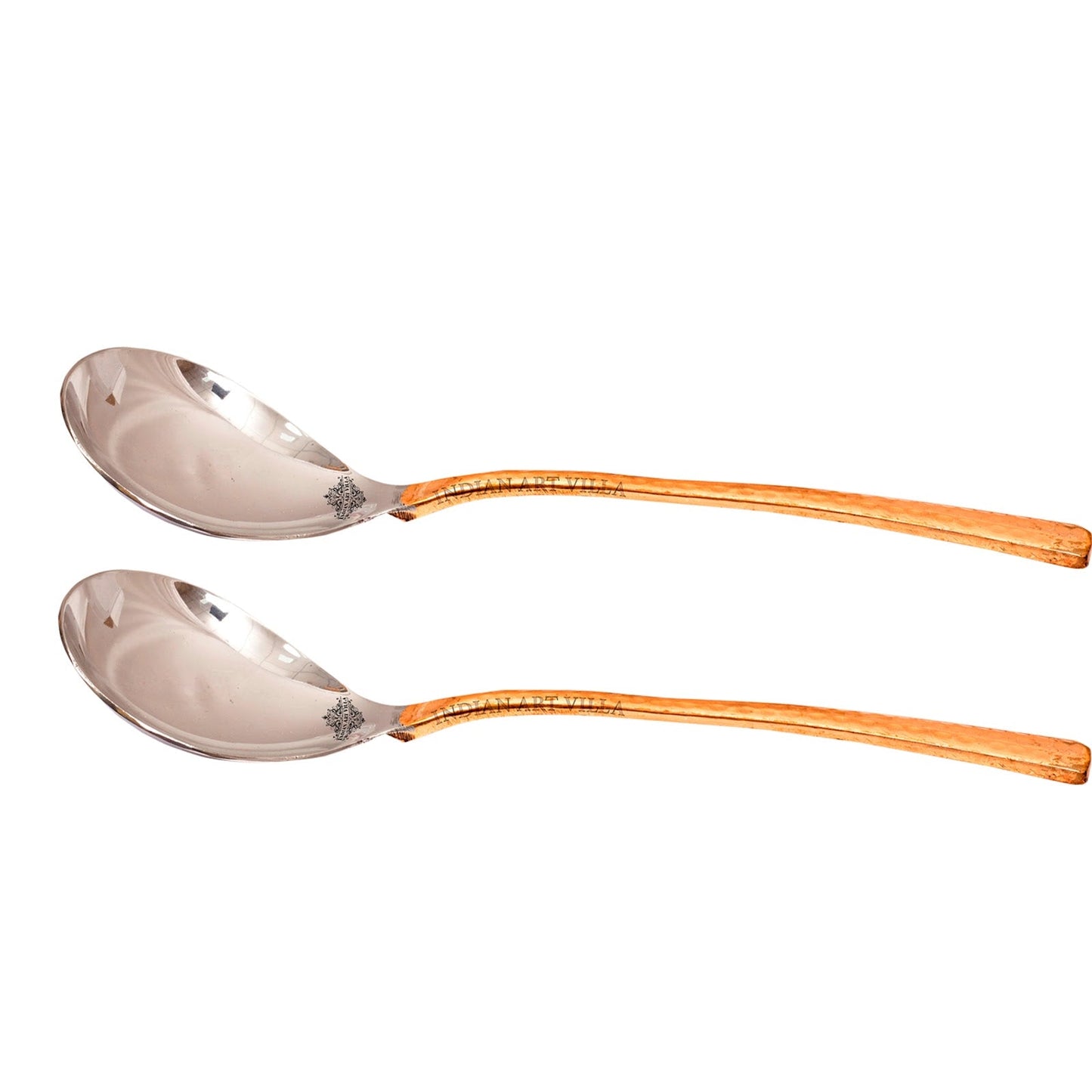 Pure Steel Copper  Hammer Design Serving Spoon, Serving Chaffing Dishes,