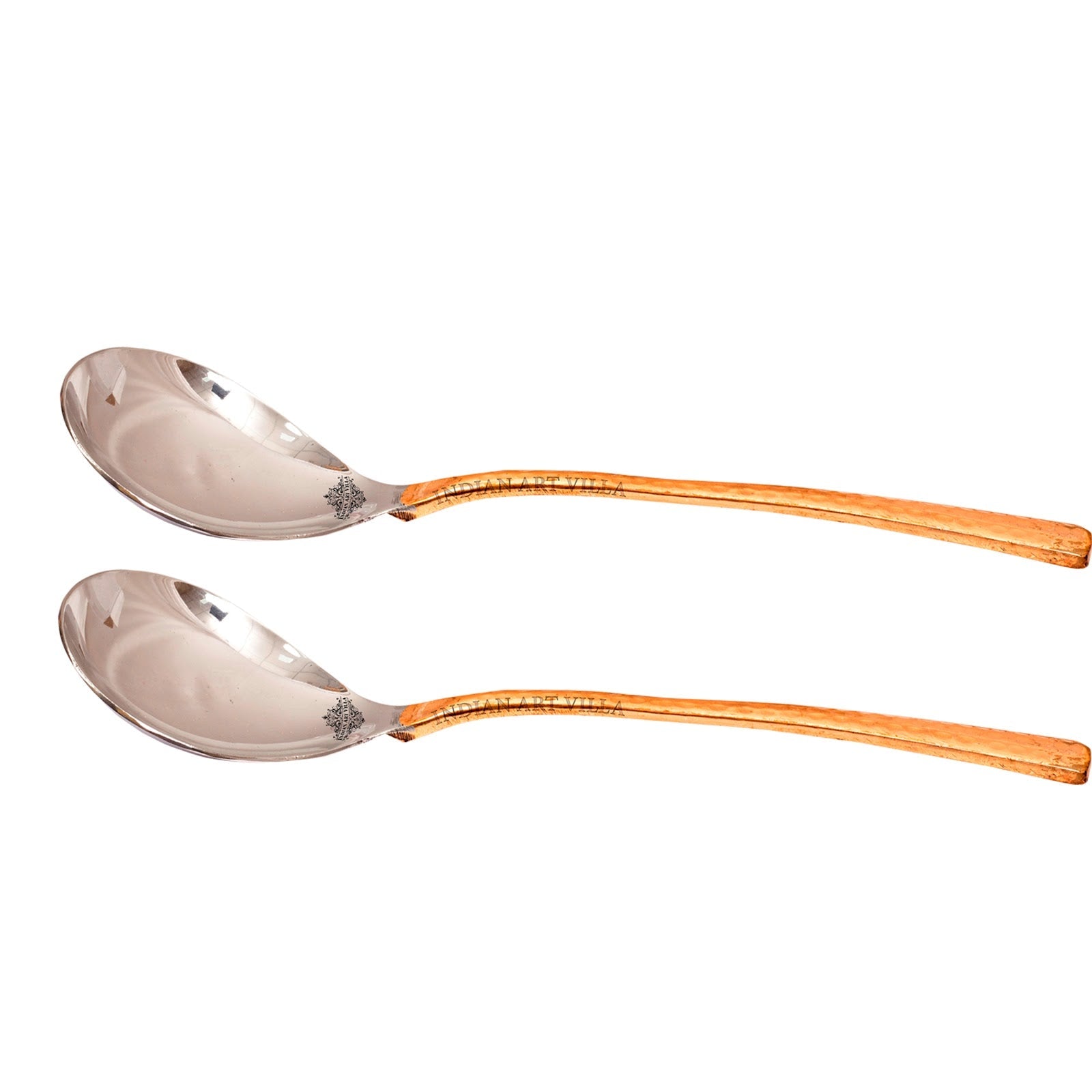 Pure Steel Copper  Hammer Design Serving Spoon, Serving Chaffing Dishes,