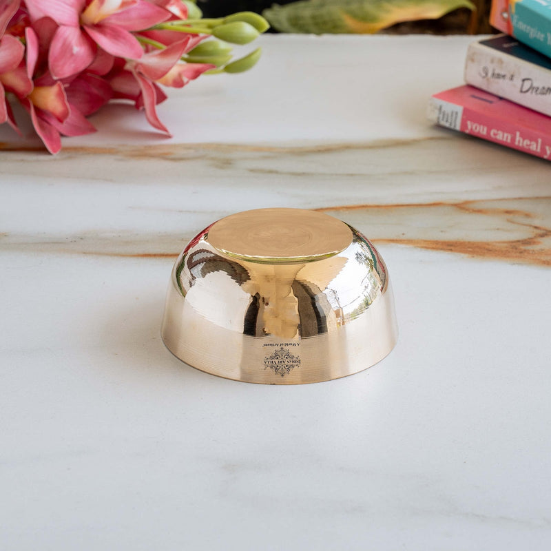 Pure Bronze Bowl With Simple Look