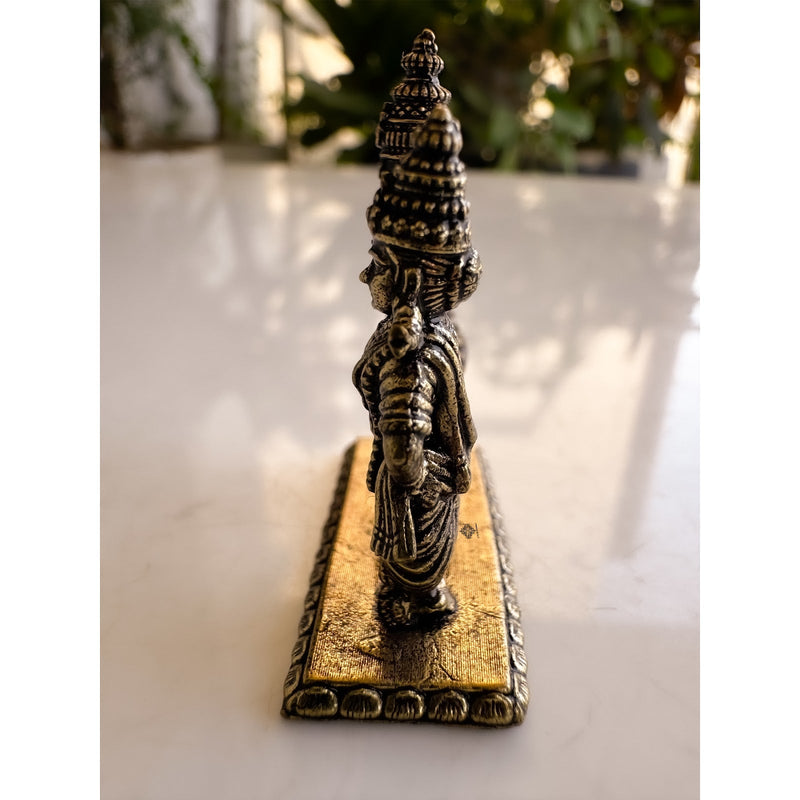 Pure Brass Miniature Vitthal Rukmini Ji Murti - 3.98 cm