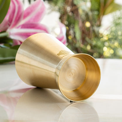 Brass Matt Finish Rugail Glass