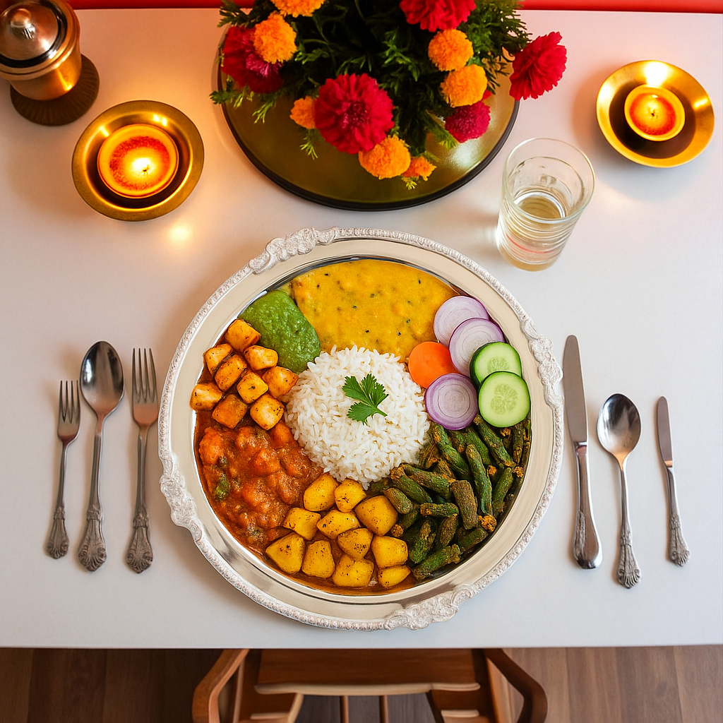 Silver Plated Plate with Plain Shine Quarter-8.5" Width