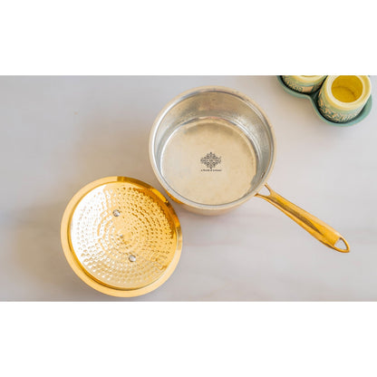 Brass Sauce Pan with Tin Lining & Lid – Indian Art Villa