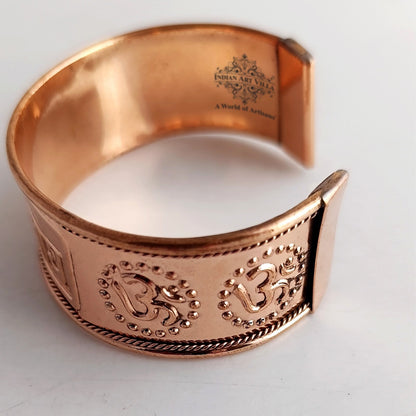 Pure Copper Broad Om Namah Shivaya Bangle