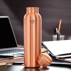 Pure Copper Bottle With the Plain Design