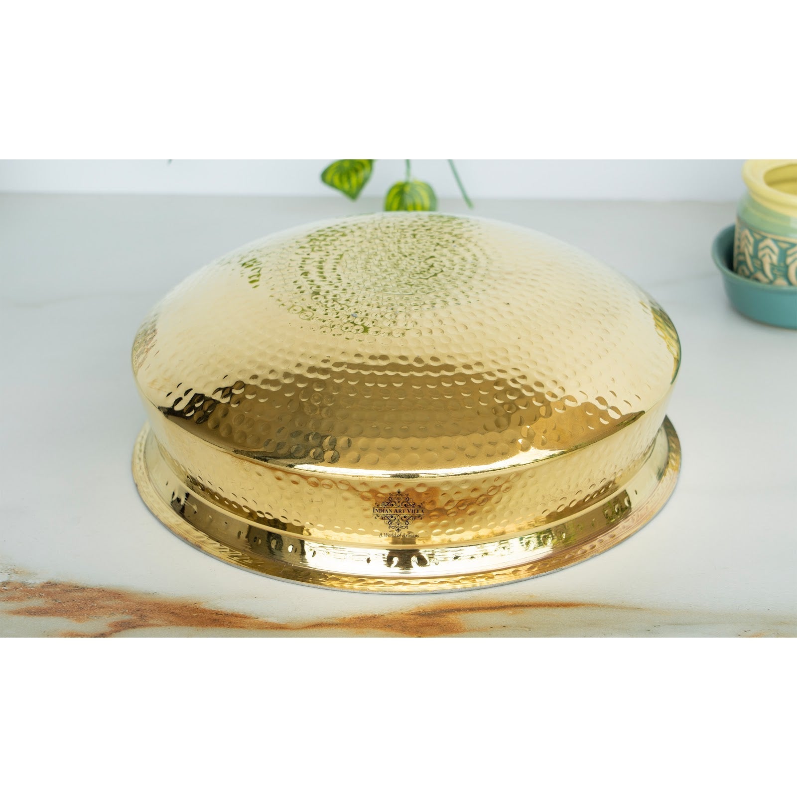 Brass Lagan Handi with Tin Lining for Cooking and Serving