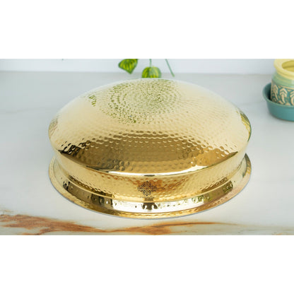 Brass Lagan Handi with Tin Lining for Cooking and Serving