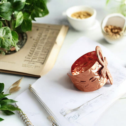 Pure Copper Bangle Kada Handcrafted Design Bracelet for Energy Balance