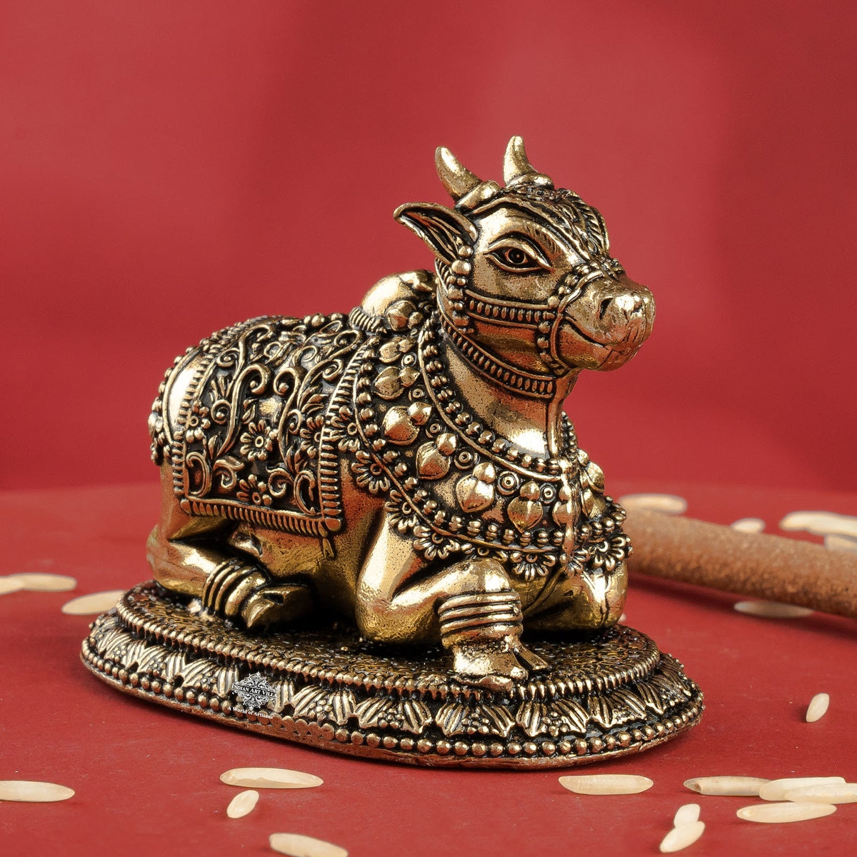 Pure Brass Nandi Murti Idol