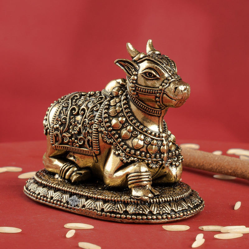 Pure Brass Nandi Murti Idol