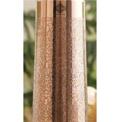 Pure Copper Water Bottle – Pyramid Shape, 900 ML