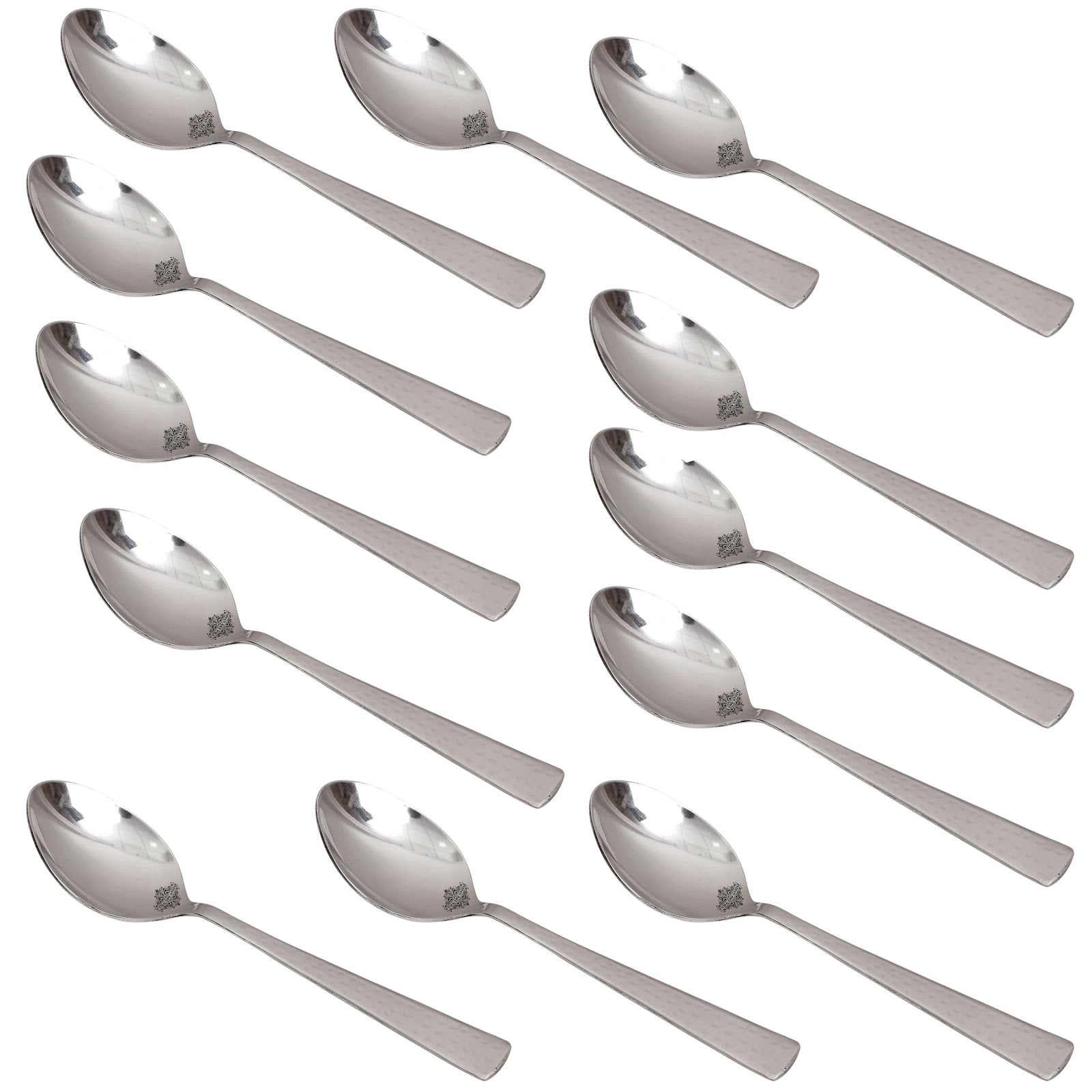 Pure Stainless Steel Hammered Design Table spoon