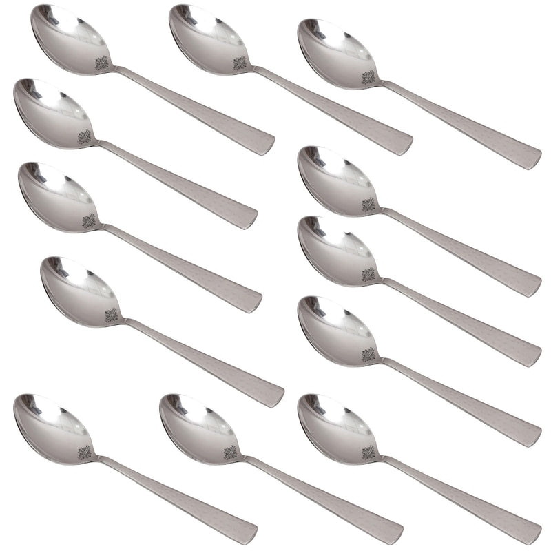 Pure Stainless Steel Hammered Design Table spoon