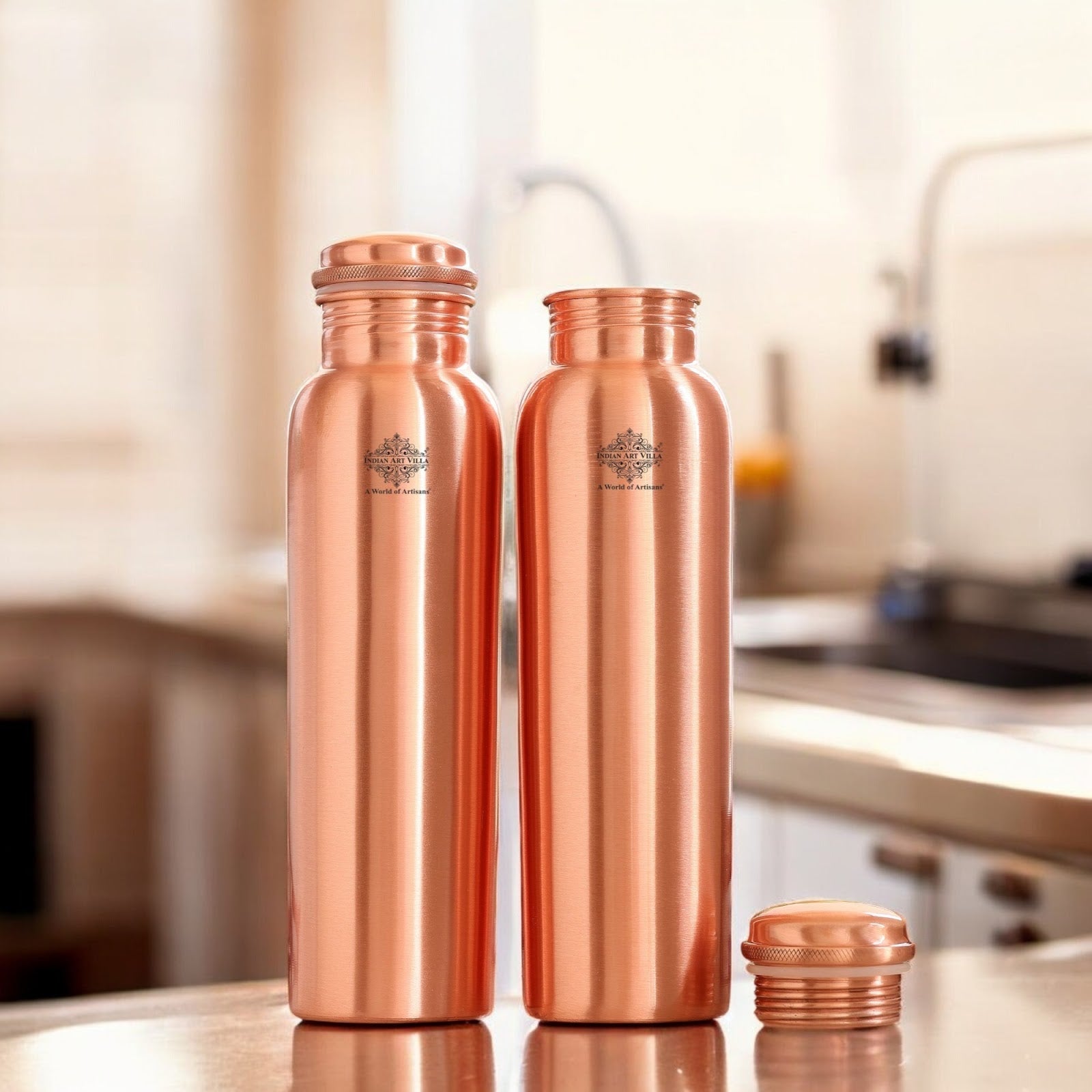 Pure Copper Bottle With the Plain Design