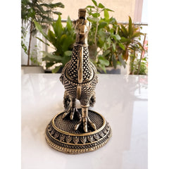 Brass Peacock Statue- 10.16 cm