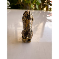Pure Brass Miniature Lion Statue - 2.54 Cm