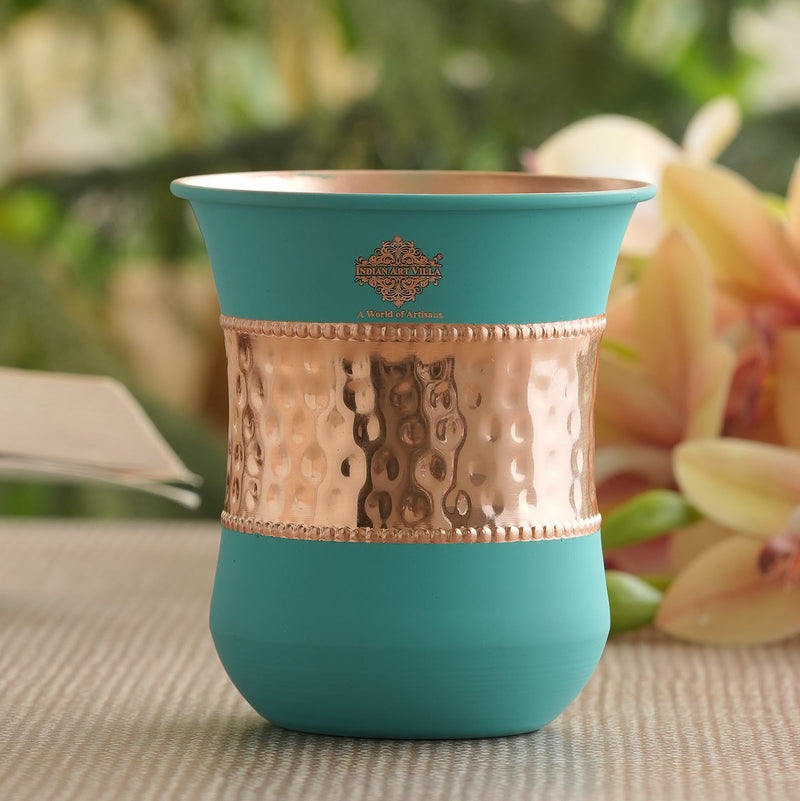 Pure Copper Half Silk Finish Glass – 300 ML