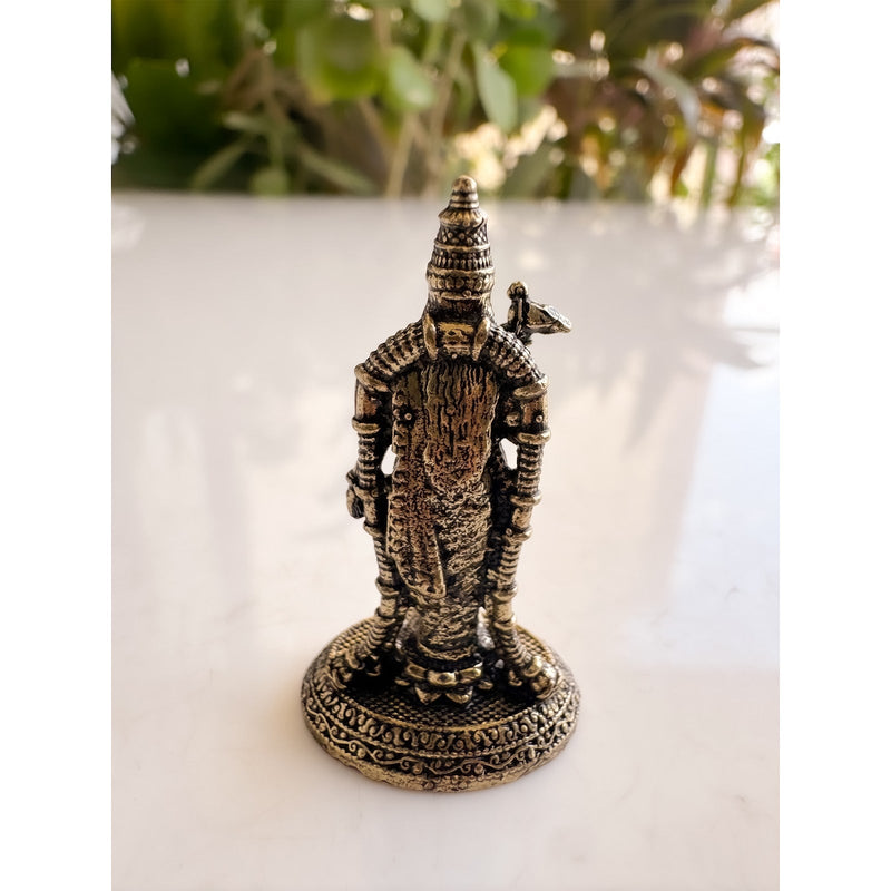 Pure Brass Miniature Meenakshi Amman Ji Standing Murti - 3.81 cm