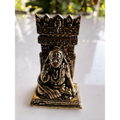 Pure Brass Miniature Raghavendra Swamy Ji Murti for Home Temple 3.10 CM