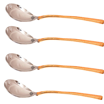 Pure Steel Copper  Hammer Design Serving Spoon, Serving Chaffing Dishes,