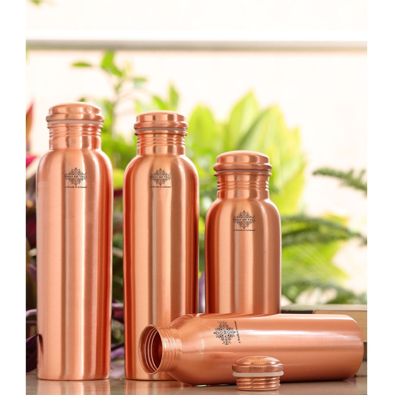 Pure Copper Bottle With the Plain Design