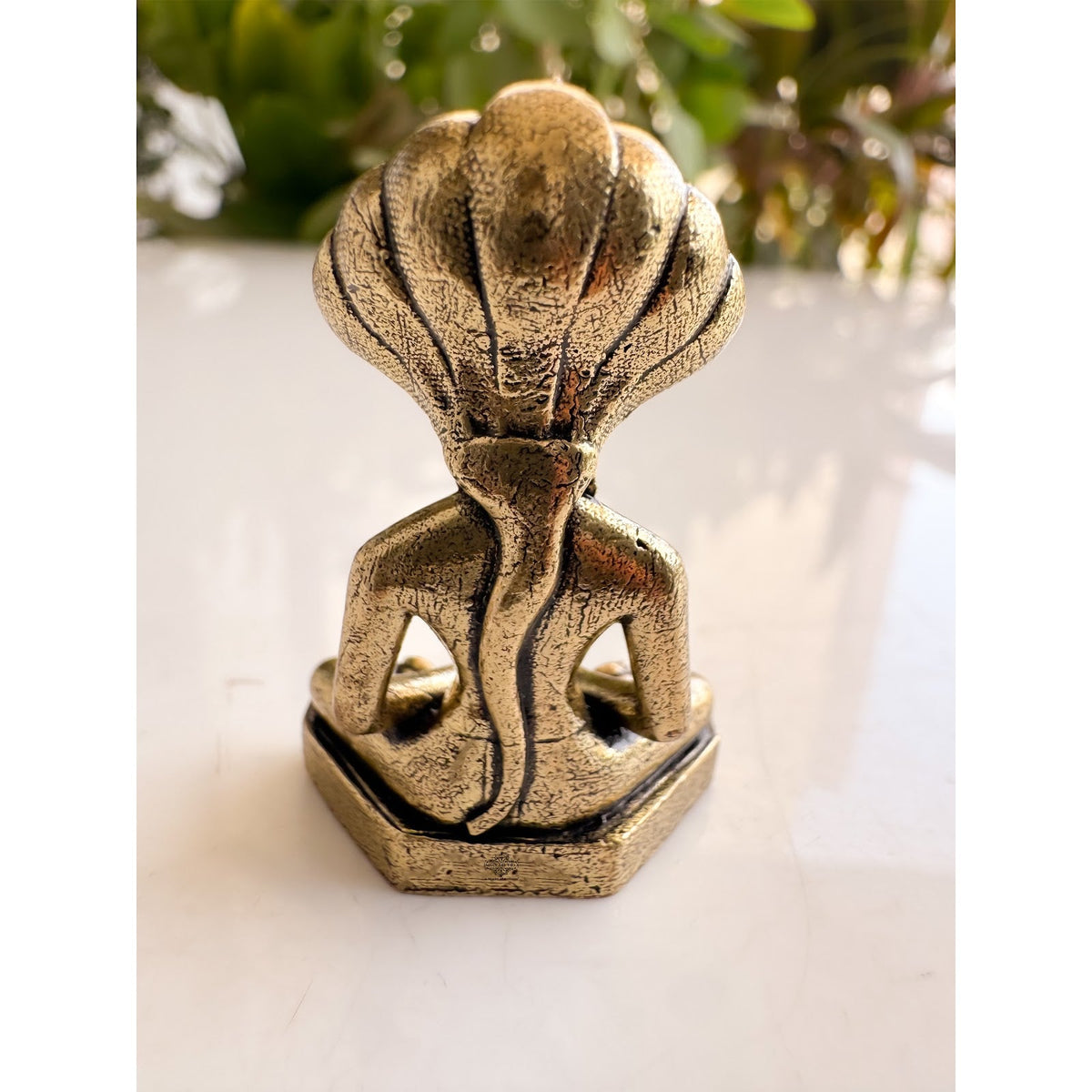 Pure Brass Miniature Parshvanath Ji Murti - 4 cm