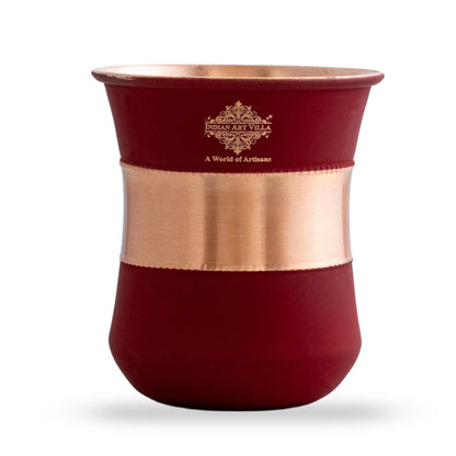 Pure Copper Half Silk Finish Glass – 300 ML