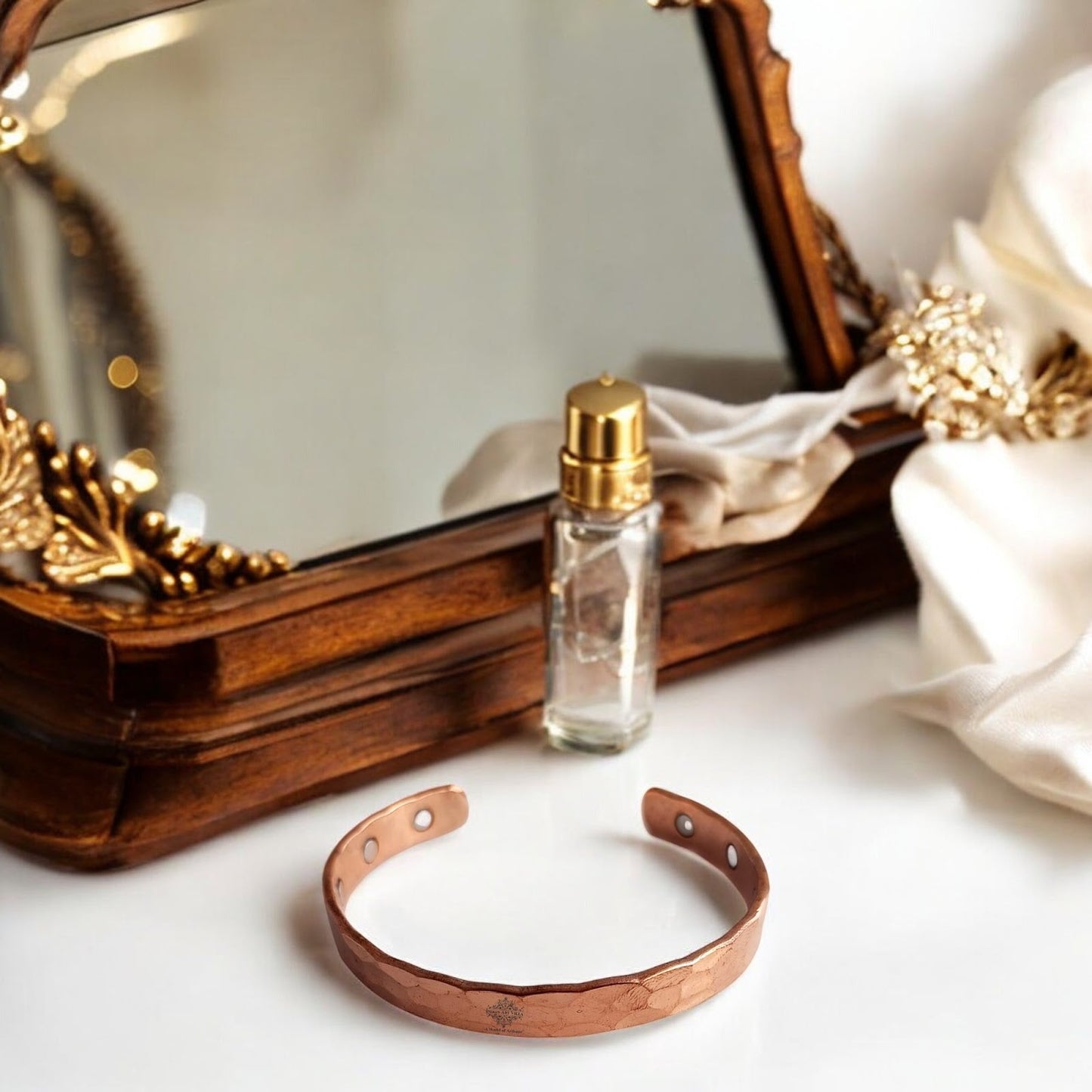 Pure Copper Plain Bangle Adjustable Bracelet for Men & Women