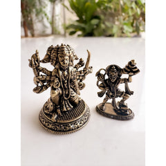 Pure Brass Miniature Panchmukhi Hanuman Bhakt Set