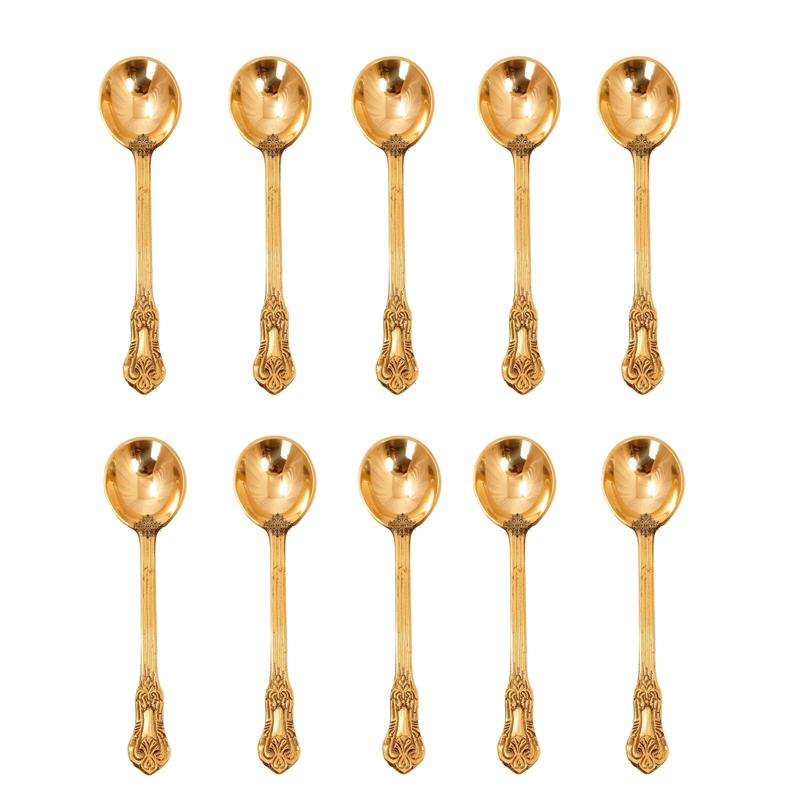 Brass Designer Serving Spoon, Tableware & Serveware Home Hotel , Length:- 17.27 cm