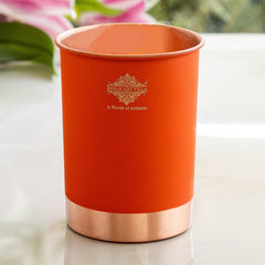 Premium Copper Glass in Ombre Silk Finish  - 275 ML