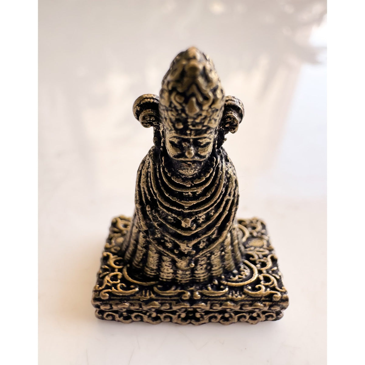 Pure Brass Miniature Khatu Shyam Ji Murti - 2.54 cm