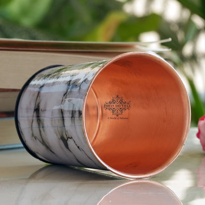 Pure Copper Printed Design Glass - 275 ML