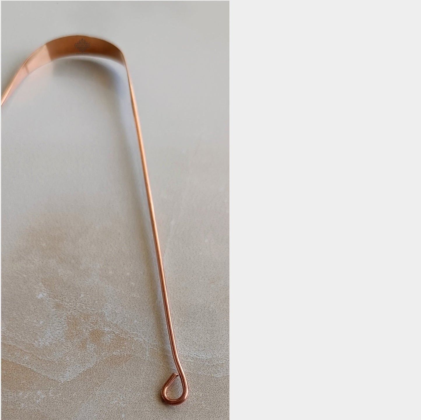 Pure Copper Tongue Cleaner Ayurvedic Benefits Brown