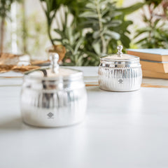 Silver Plated Brass Bowl Combo Set With Box - 380 ML