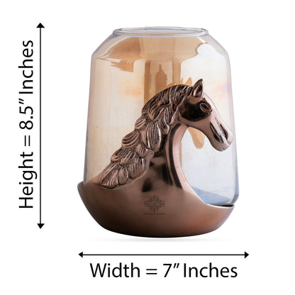 Horse Head Decorative Jar – Multi-Purpose Storage Jar, Candle Holder