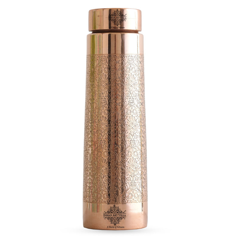 Pure Copper Water Bottle – Pyramid Shape, 900 ML
