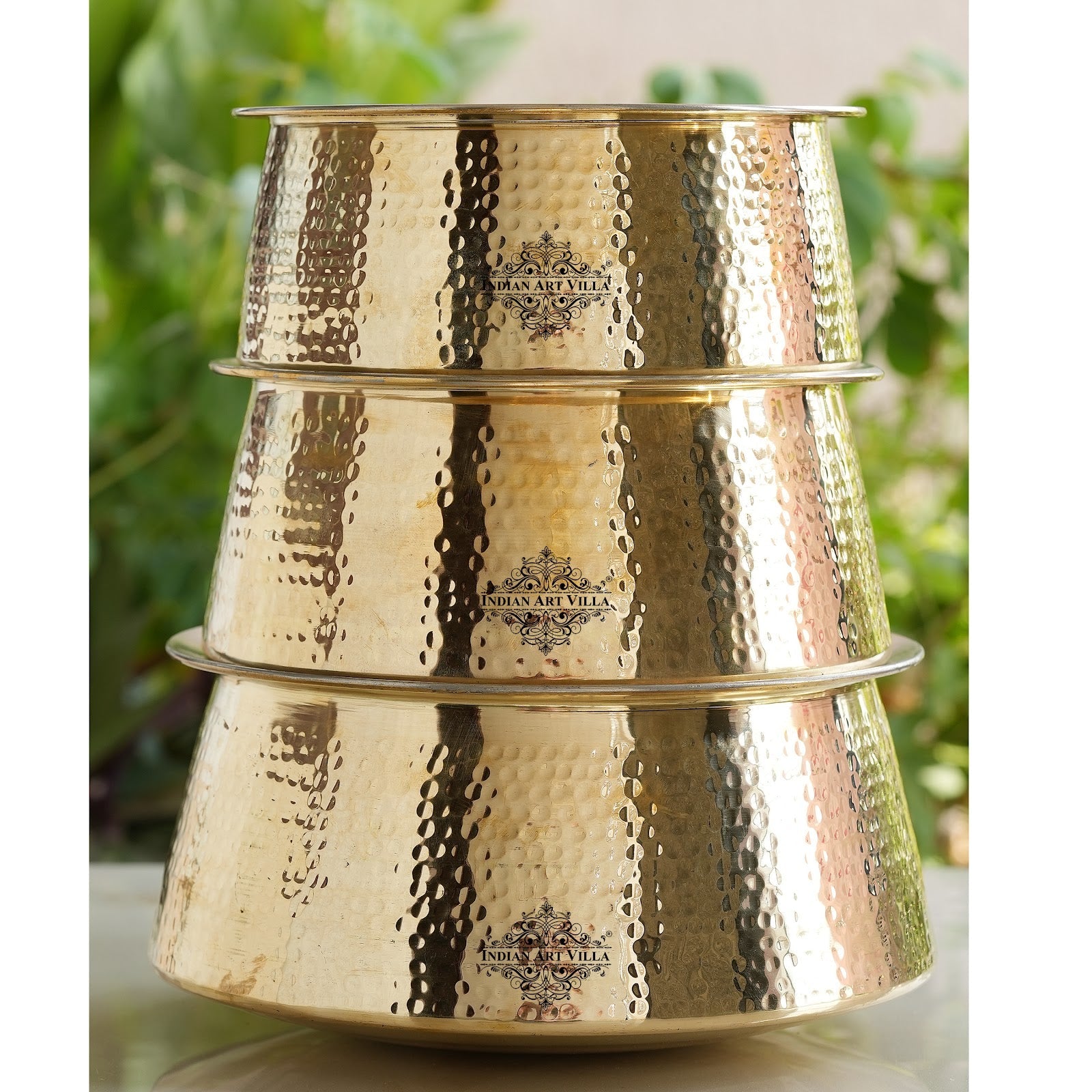 Pure Brass Inside Tin Lining Bhagona/Patila