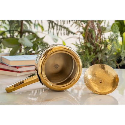 Stainless Steel Cooker With Hammered Design (Serving Only)