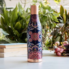 Copper Kalakriti Mystic Mandala Printed Bottle - 1100 ML