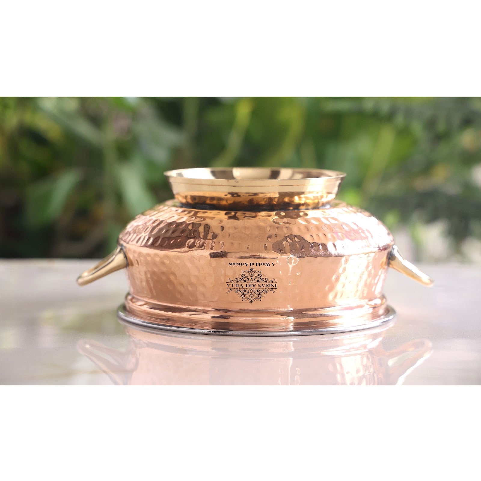 Copper Steel Handi Traditional craftsmanship meets modern design, perfect for serving and dining in style