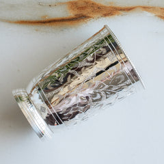 Silver Plated Embossed Designer Glass 280 ML