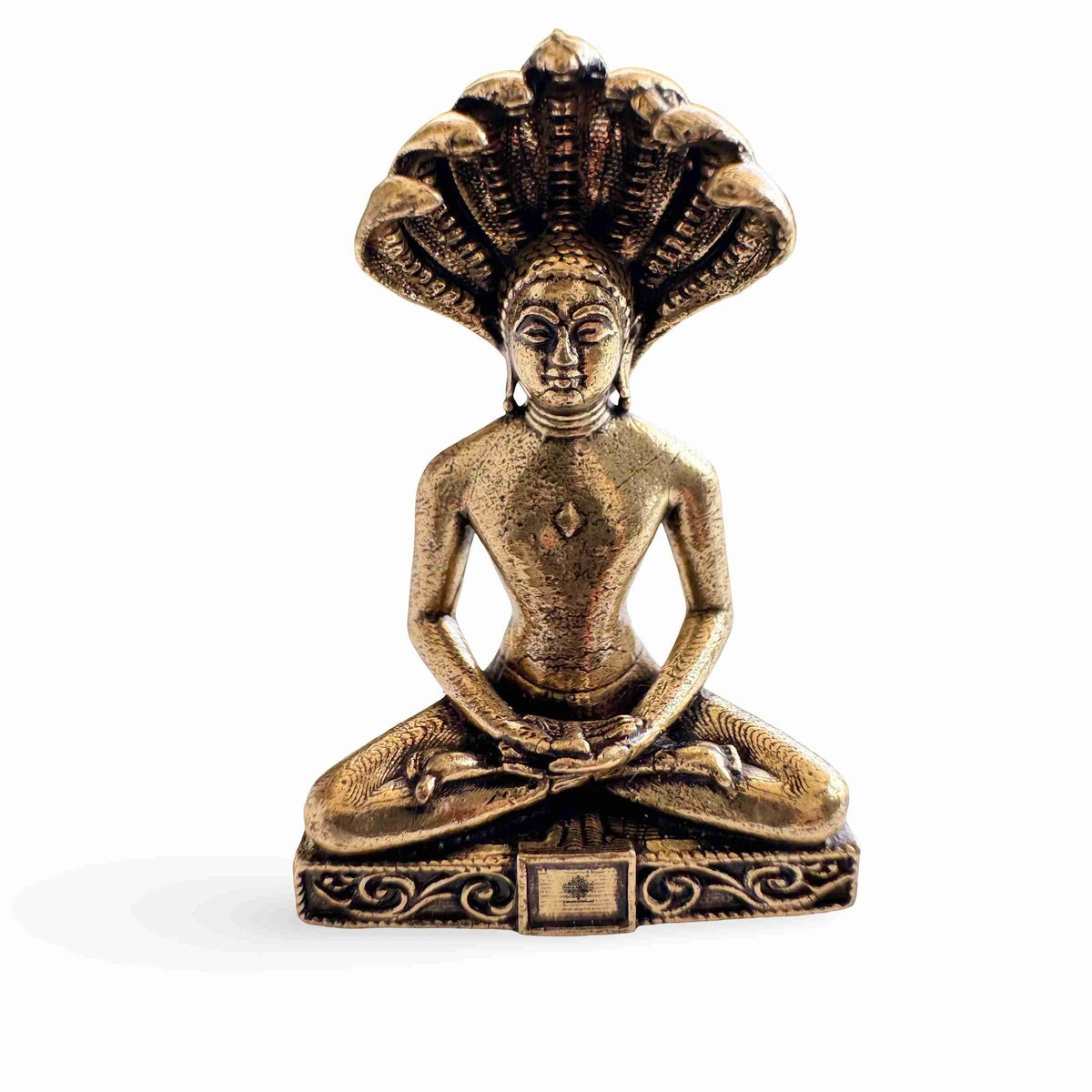Pure Brass Miniature Parshvanath Ji Murti - 4 cm