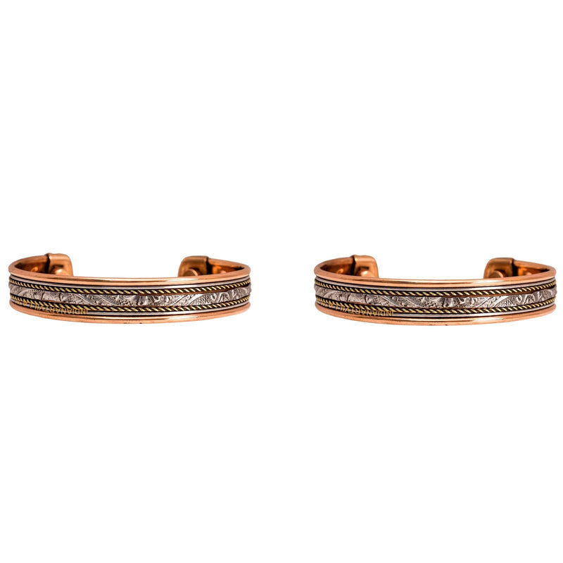 Copper Antique Rare Design Openable Designer Bracelet with Magnet
