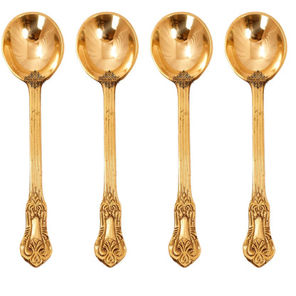 Brass Designer Ladle Spoon | Serving Dishes Tableware | Serving Spoon