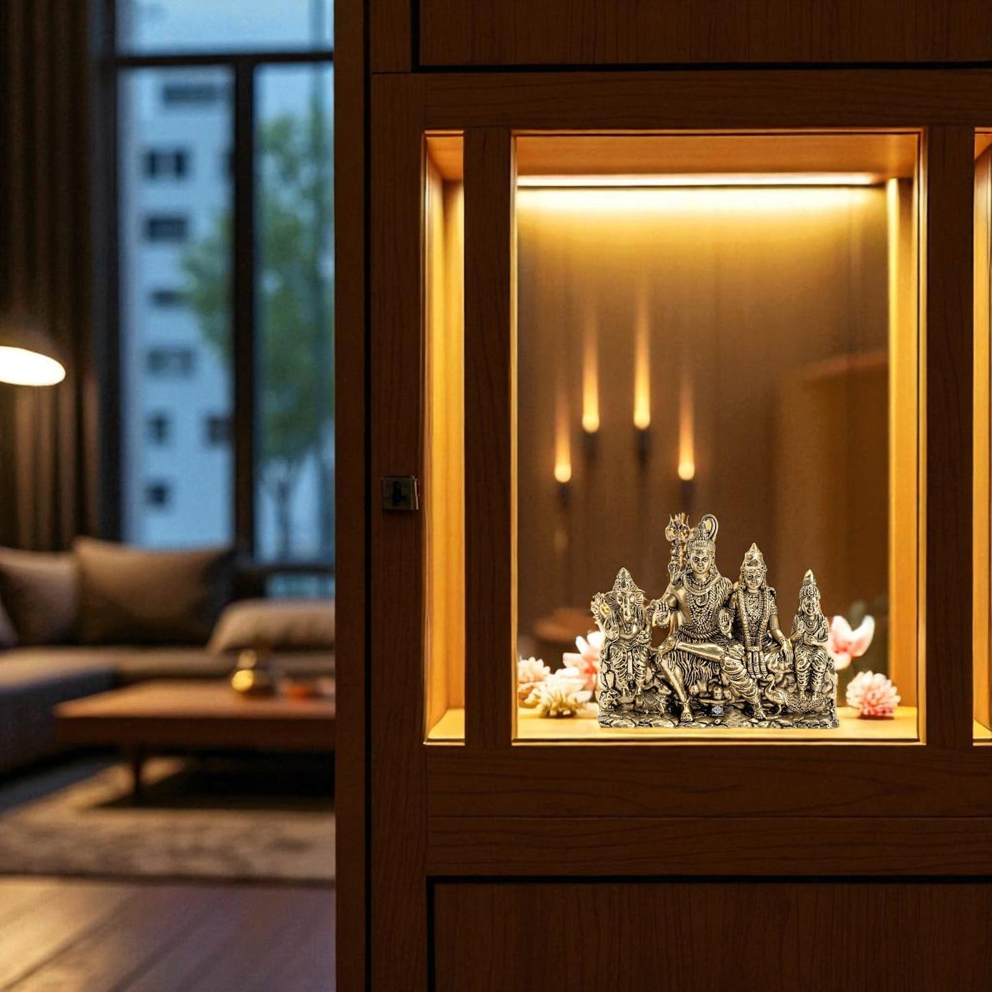 Pure Brass Shiv Pariwar/Family Murti