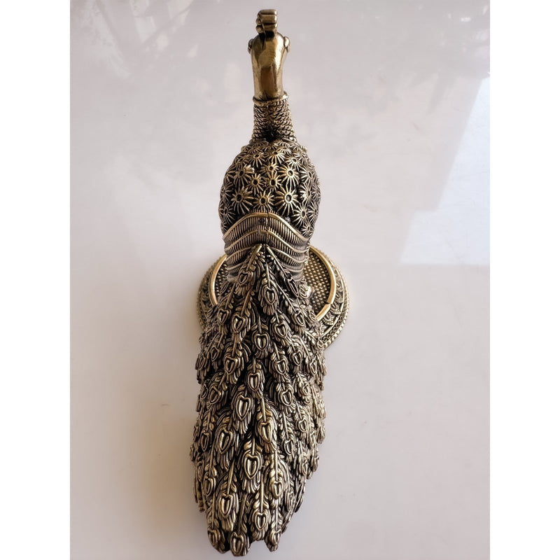 Brass Peacock Statue- 10.16 cm