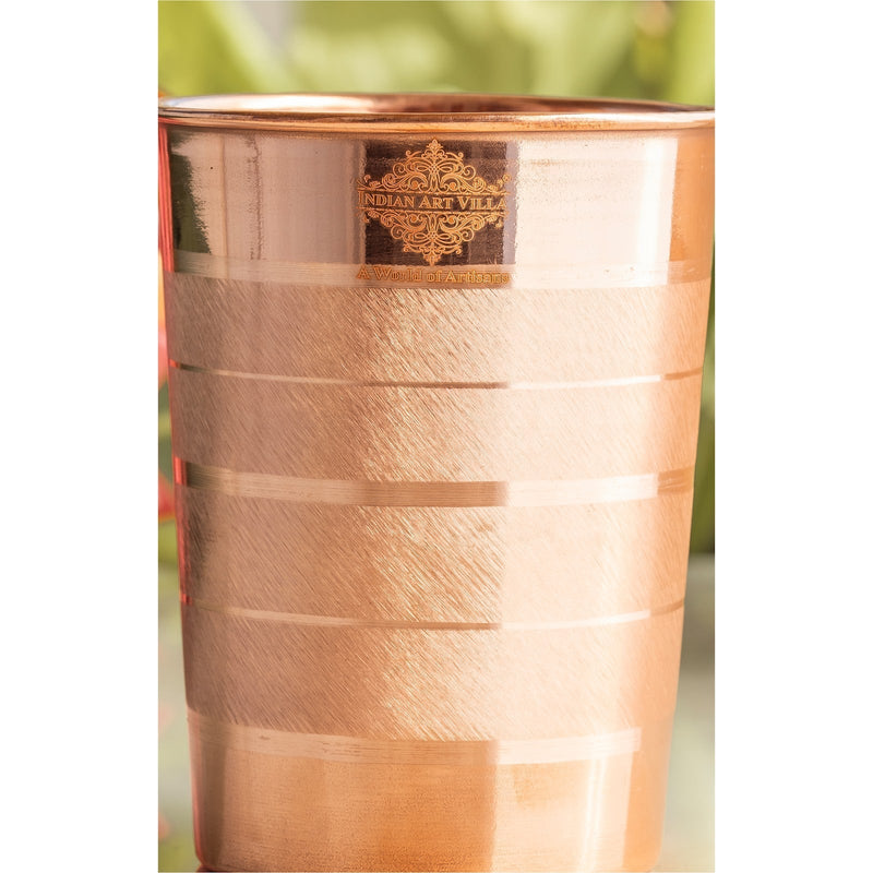 Pure Copper Diamond | Hammered | Shine Finish | Luxury Glasses-275 ML
