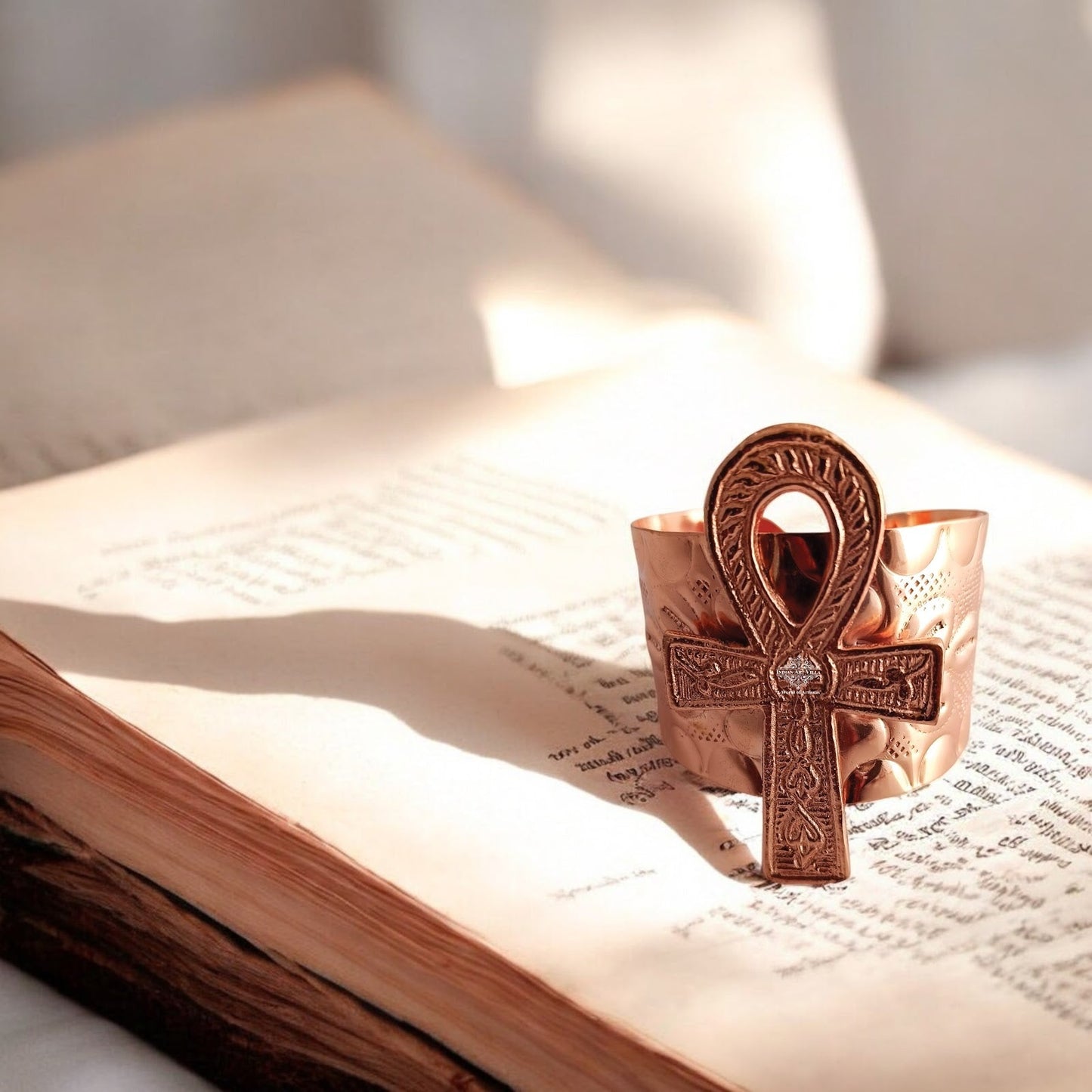 Pure Copper Bangle Kada Handcrafted Design Bracelet for Energy Balance